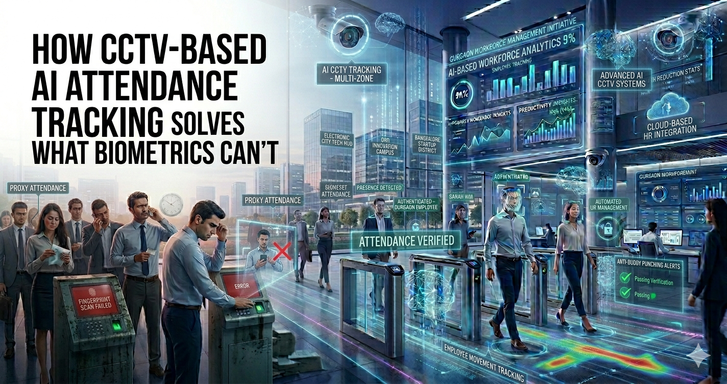 How CCTV-Based AI Attendance Tracking Solves What Biometrics Can’t