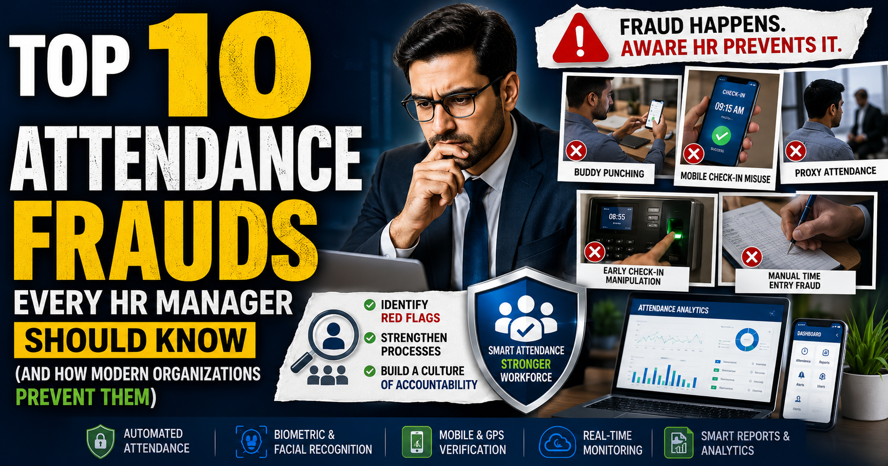 Top 10 Attendance Frauds Every HR Manager Should Know (And How Modern Organizations Prevent Them)