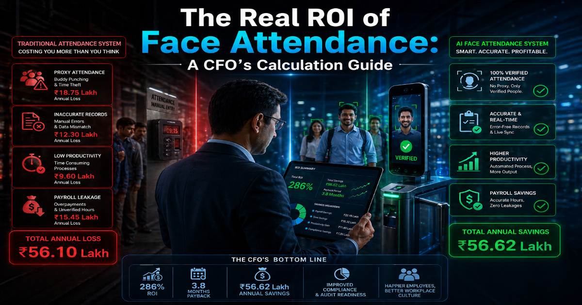The Real ROI of Face Attendance: A CFO's Calculation Guide