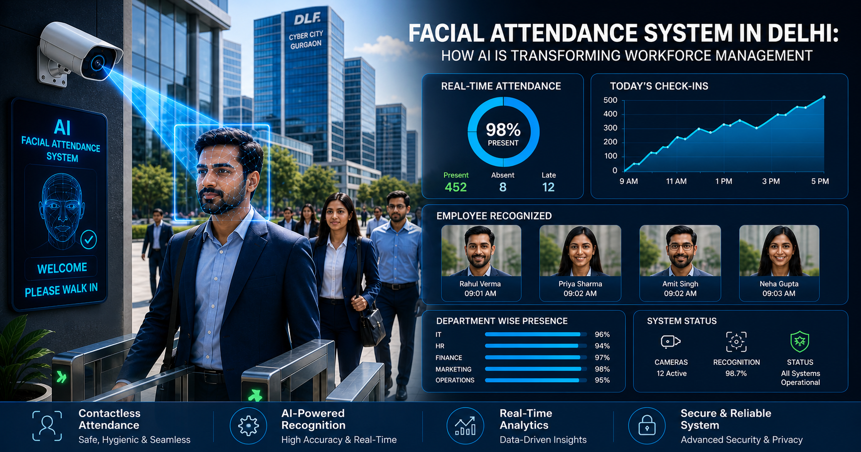 Facial Attendance System in Delhi: How AI is Transforming Workforce Management