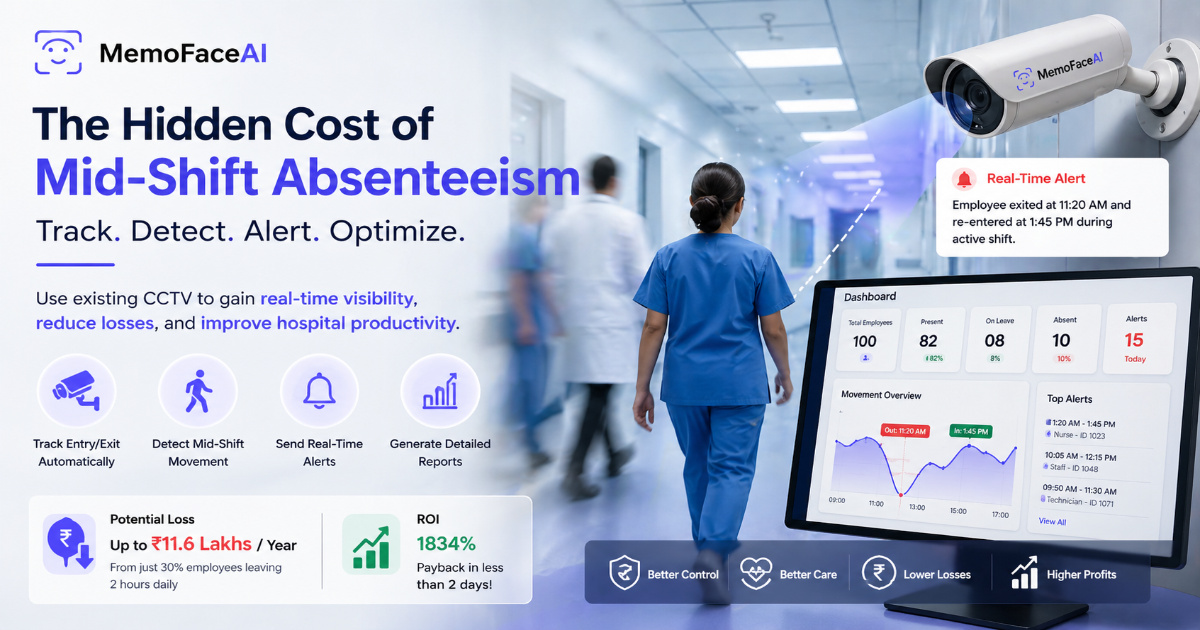 Stop Revenue Leakage in Hospitals: ROI of CCTV-Based Attendance System
