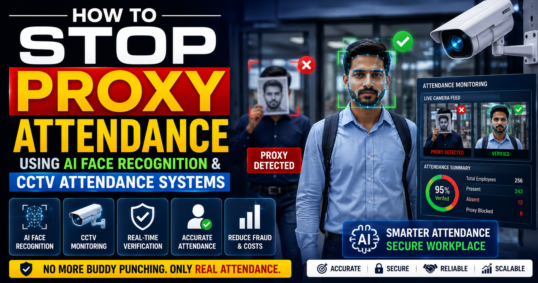 How to Stop Proxy Attendance Using AI Face Recognition & CCTV Attendance Systems