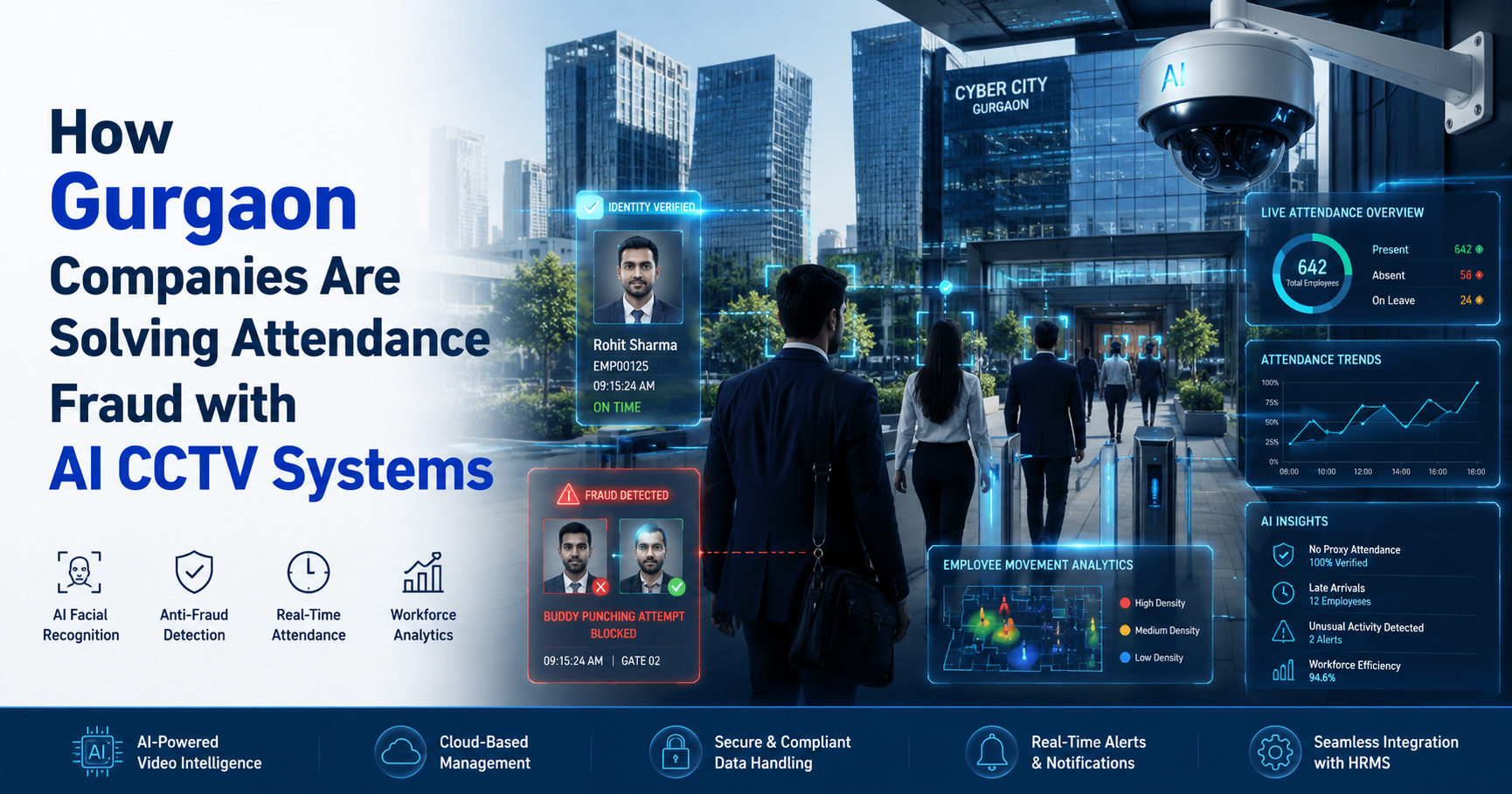 How Gurgaon Companies Are Solving Attendance Fraud with AI CCTV Systems