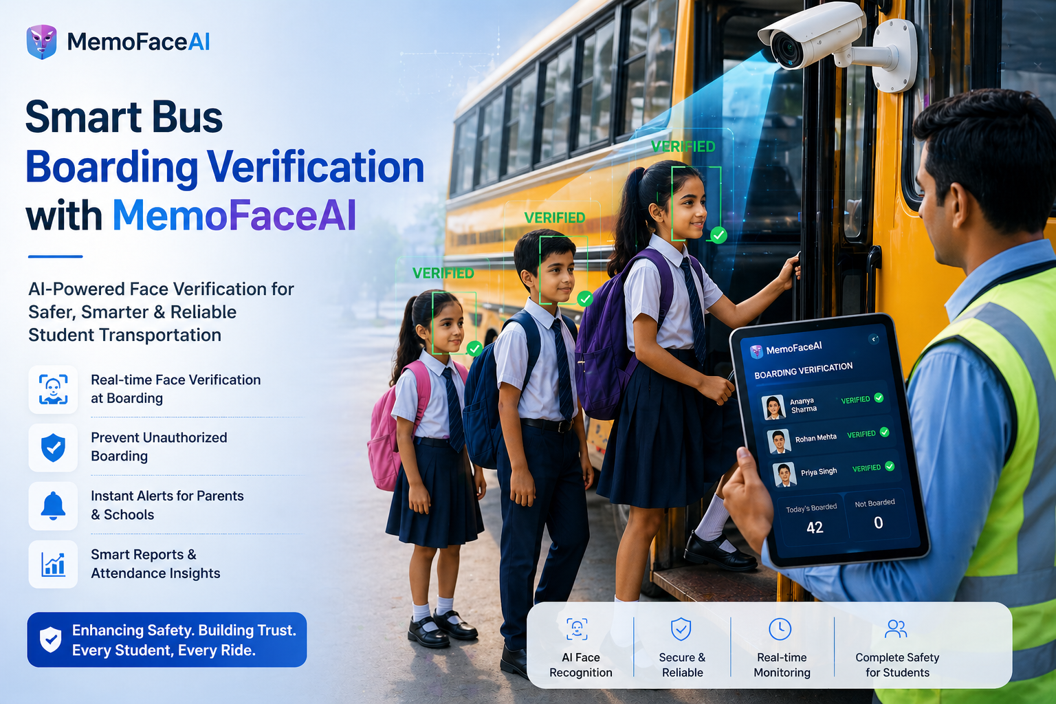Smart Bus Boarding Verification with MemoFaceAI